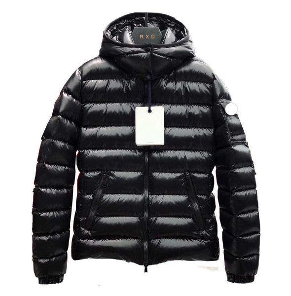 

womens monclair down jacket coat hooded outerwear waterproof windbreaker thick clothing, Black