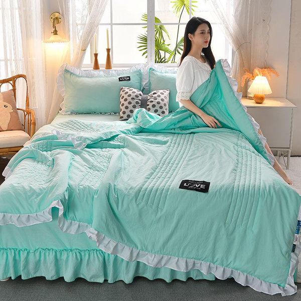 

bedding sets summer quilted blanket thin comforter bedspread for double bed air condition quilt student car kids cover