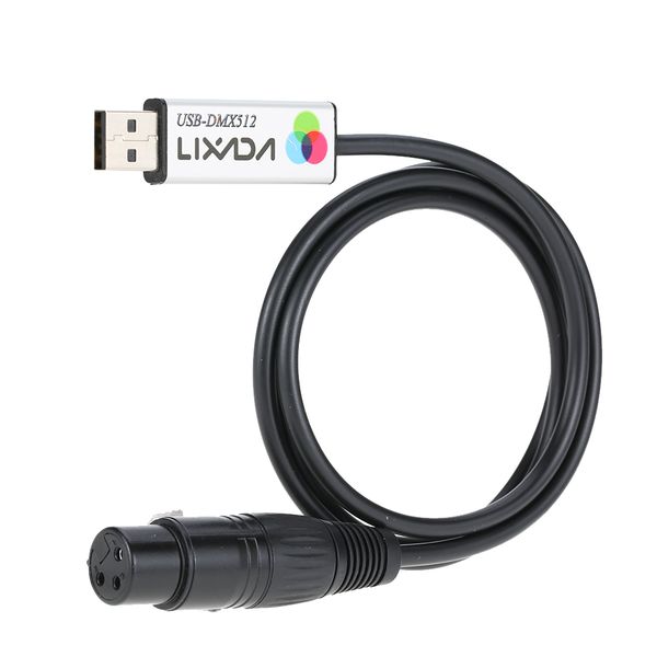 

2021 new converter cable interface adapter lighting stage effect pc dmx controller dimmer usb dmx512 with cd for dj disc 2yta