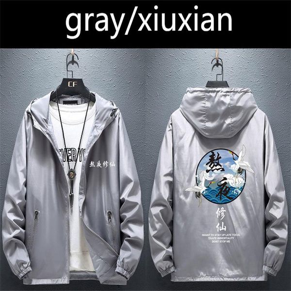 

men's jackets causal men jacket hip hop windbreaker casual hooded coats streetwear loose harajuku devil coat man, Black;brown