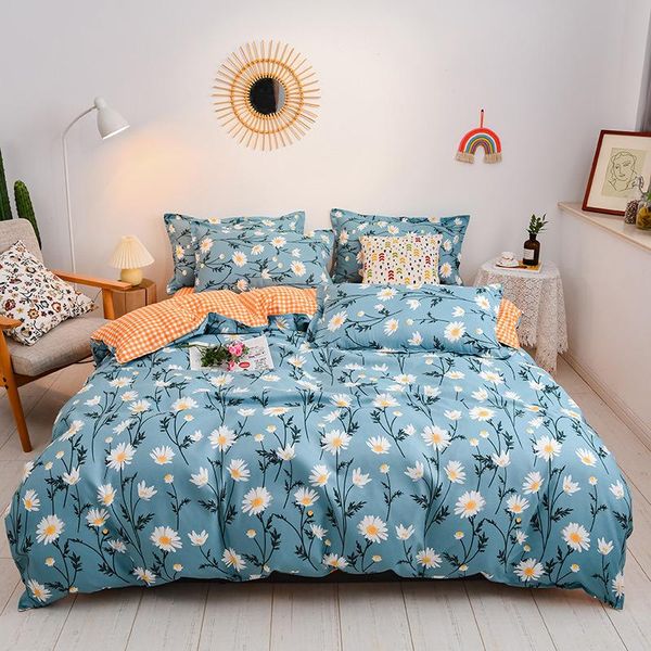 

bedding sets 3/4 pieces rural style duvet cover set home textile modern bedclothes small floral print pattern for and kid