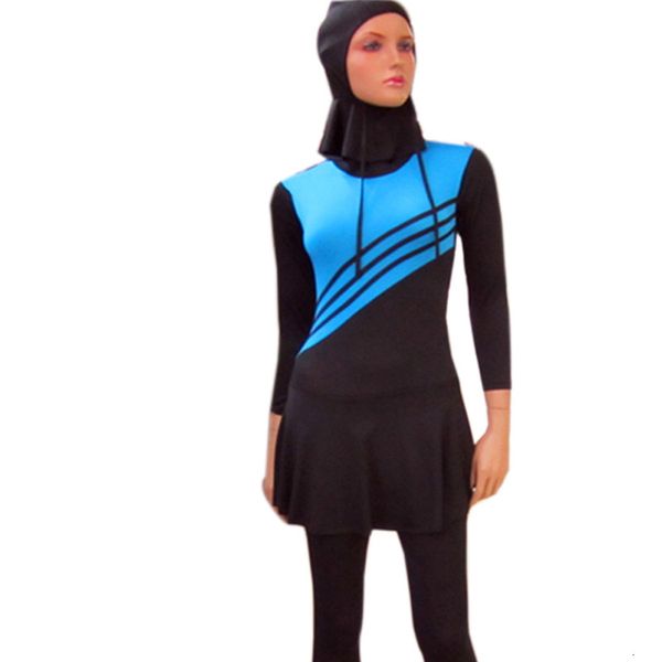 

muslima l-5xl muslim swimwear women islamic for covered swimsuits long sleeve beach wear plus size burkini, White;black