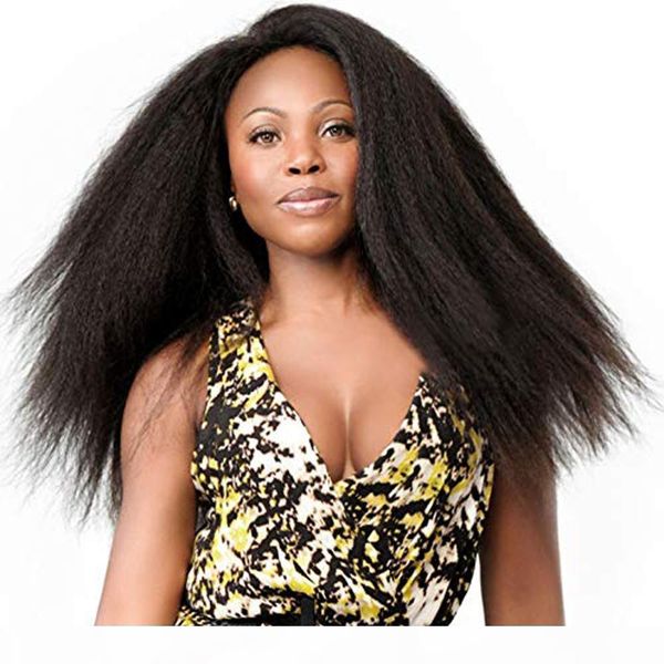 

light italian yaki straight full lace wigs human hair virgin chinese yaki lace front wig with baby hair natural color, Black;brown