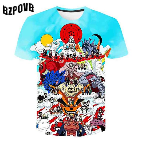 

2020 summer new japan anime naruto uchiha sasuke itachi 3d t shirt kid o-neck cartoon tee boy/girl cool harajuku clothes, Blue