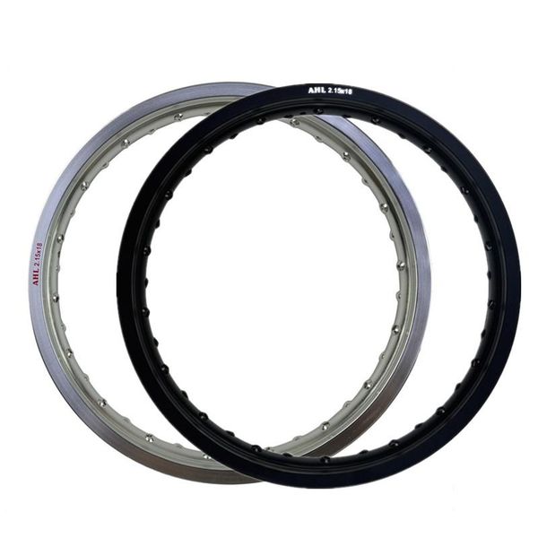 

motorcycle wheels & tires 6061 black / white rim aviation aluminum front wheel circle 2.15x18 36 spoke hole 215 x 18 2.15-18 high strength r
