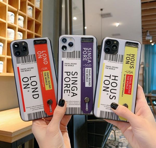 

mobile phone case fashion wristband bracket all-inclusive drop-proof silicone case for iphone 6s 7 8 xr xs 11 pro max plus