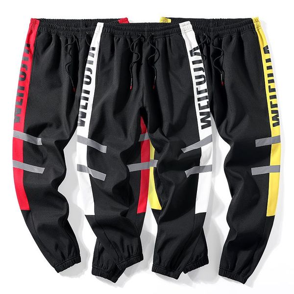 

mens joggers casual pants fitness men sportswear tracksuit bottoms skinny sweatpants trousers black gyms jogger track pants 2021