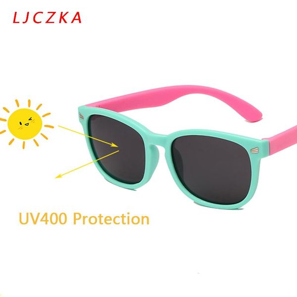 

sunglasses polarized kids silicone bendable eyewear frame girls boys safety glasses outdoor goggles baby gafas uv protection, Blue