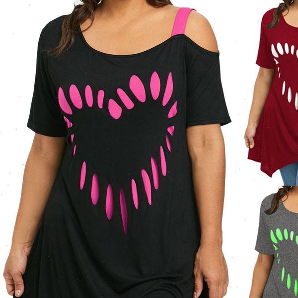 

blouse women large size women love printing shirt short sleeve casual shirt blouse blusas mujer de moda 2021, White