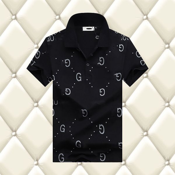 

21ss mens polos men women t shirts casual fashion pure cotton printing black white men's and women's t-shirt size m-2xl s5, White;black