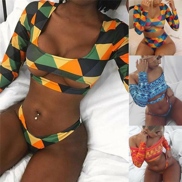 

women's swimwear meihuida beach women bikini 2021 set push up crop pant swimsuit bathing beachwear, White;black