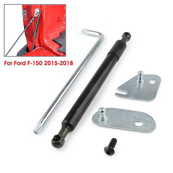 1Set Auto Heckklappe Stamm Hydraumatic Schock Streben Bars Unterstützung Requisiten Stange Arm Gas Frühling Stahl Für Ford F150 2015 auto