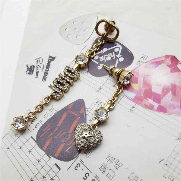 

buy 75% off simple asymmetric tassel personality earrings women, Golden;silver
