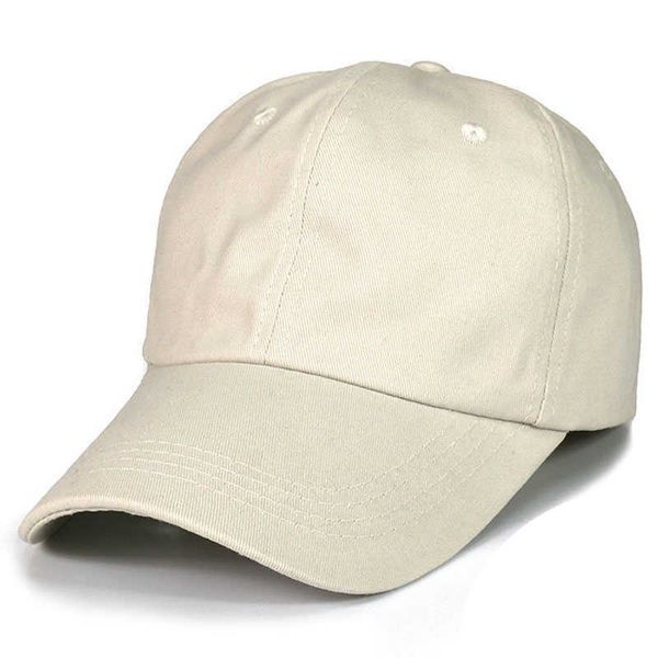 Blank Plain Panel Baseball Cap 100 % Baumwolle Dad Hat für Männer Frauen Verstellbare Basic Caps Grau Marineblau Schwarz Weiß Beige Rot Q0703