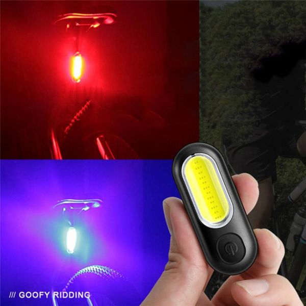 

bike waterproof taillight riding led usb chargeable mountain bike headlight cycling light tail-lamp bicycle accessory `1