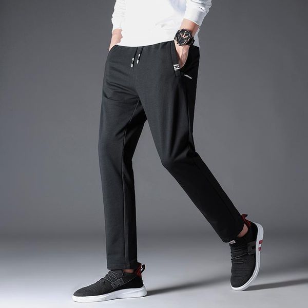 

men's pants arrival men pantalon homme streetwear jogger fitness bodybuilding pantalones hombre sweatpants trousers 96, Black