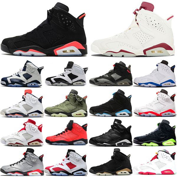 

new arrive official 6s basketball shoes men 6 alternate angry bull black cat carmine dmp hare infrared marron olympic oreo sport blue tinker, White;red