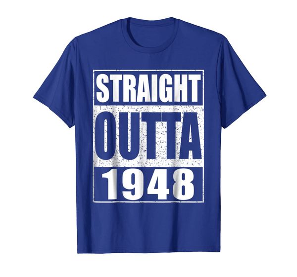 

straight outta 1948 t-shirt 71st birthday gift shirt, White;black