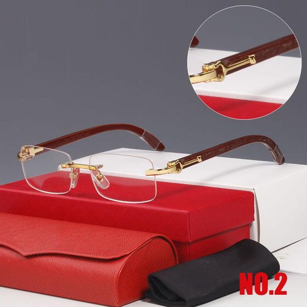 

sunglasses glasses womens men frame retro metal mens designers driving black full transparent lens brown wooden with glass box for afxhk, White;black