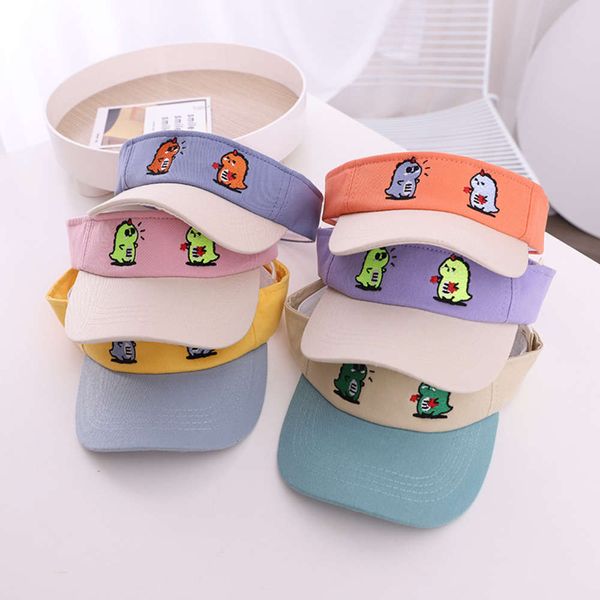 

children's sunscreen and sunshade hat in spring summer, Yellow