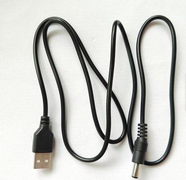 2021 USB 2.0 A auf 5,5 mm x 2,1 mm Hohlstecker-Gleichstrom-Ladekabel