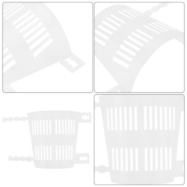 

planters & pots 10pcs flower growing pot orchid plant root control flowerpot (transparent)