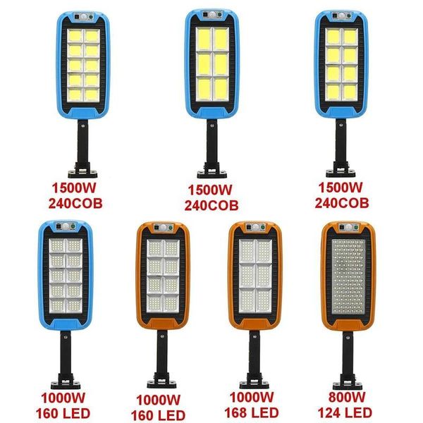 

solar lamps 240 cob street lights outdoor security led light wall lamp waterproof pir motion sensor smart 1500w remote control lamp.