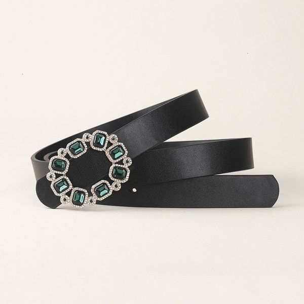 

new arrivals time-limited designers popular fashion leather belt diamond set snap button simple fashion decorative jeans belt ing, Black;brown