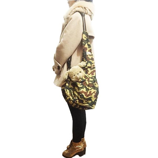 

dog car seat covers quality soft camouflage sling pet cat puppy carrier bag single-shoulder slings medium size