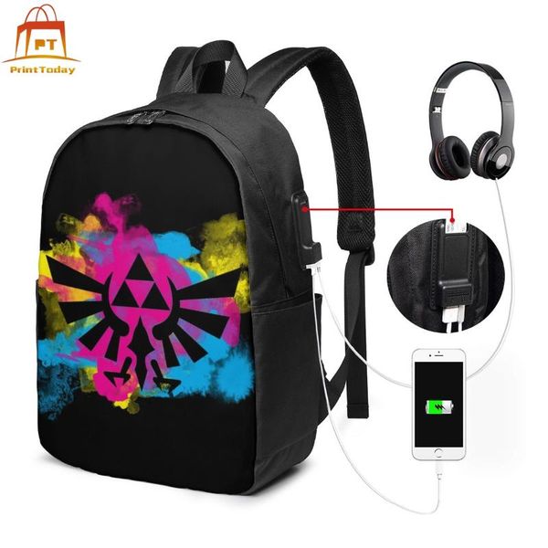

backpack hyrule backpacks student multifunction bag school trendy print man - woman bags