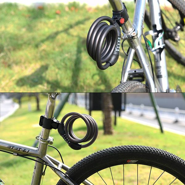 

bike locks mountain road wire lock steel cable with reflective single rim neutral five-digit code bicycle