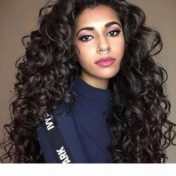 

brazilian body wave long lace front human hair wigs 360 lace frontal wig pre plucked with baby hair, Black;brown