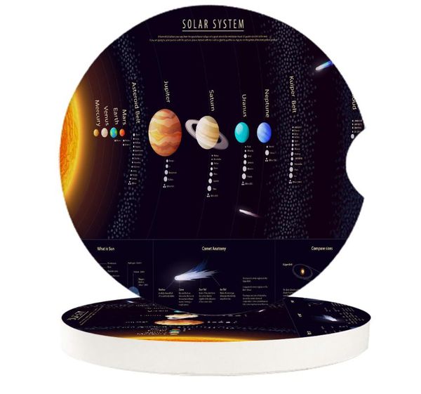 

table runner car cup mat ceramics mug set galaxy solar system teacup pad for home decor accessories