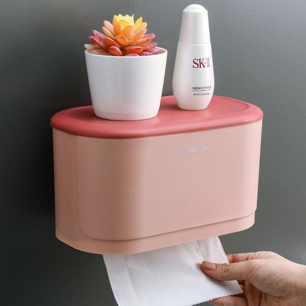 

toilet paper holders tissue box household deskholder towel napkin storage dispenser organizer waterproof dustproof case