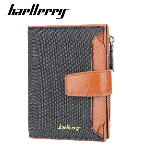

wallets wallet men 2021 men's short triple fold zipper clasp money clip driver's license canvas male card bag, Red;black