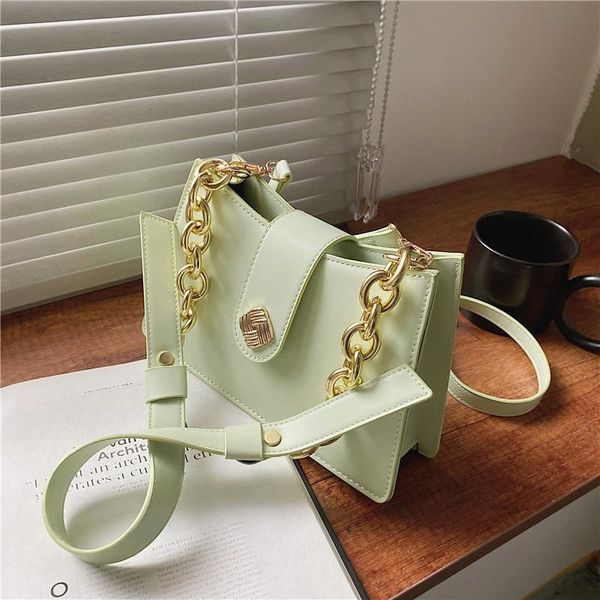 

evening bags 2021 summer trendy fashion ladies chain shoulder messenger bag texture underarm small square pu