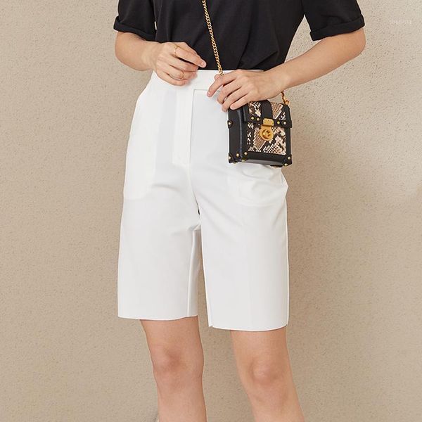 

women's shorts fansilanen short pants women white straight, White;black