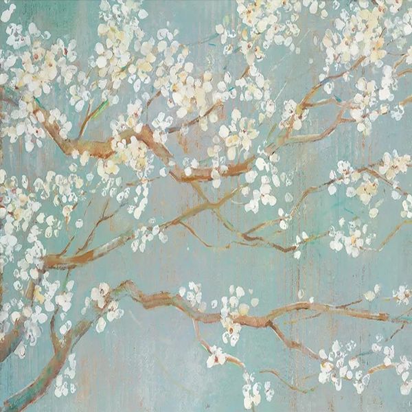 

custom p self adhesive wallpaper 3d hand-painted oil painting cherry blossoms flower murals living room bedding room decor