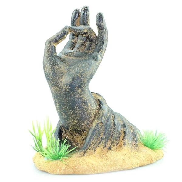 

decorations fish tank buddha hand statue aquarium ornaments