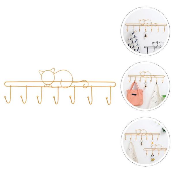 

hooks & rails 1pc retro iron hook coat hat key hangers decorative hanging golden