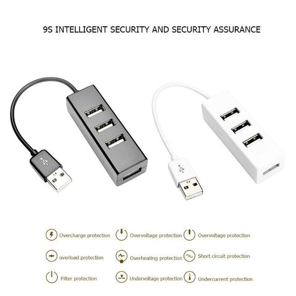 

4 usb 2.0 multi ports usb expander portable 480m hub splitter for desklapsupport system windows or mac os 8.1