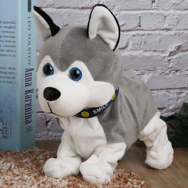 

Electronic Robot Dog Sound Control Kids Plush Toy Sound Control Interactive Bark Stand Walk Electronic Toys Dog For kids Gifts