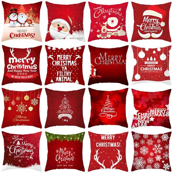 

christmas decorations santa claus pillowcase merry decor for home ornament xmas gifts navidad 2021 happy year 2022