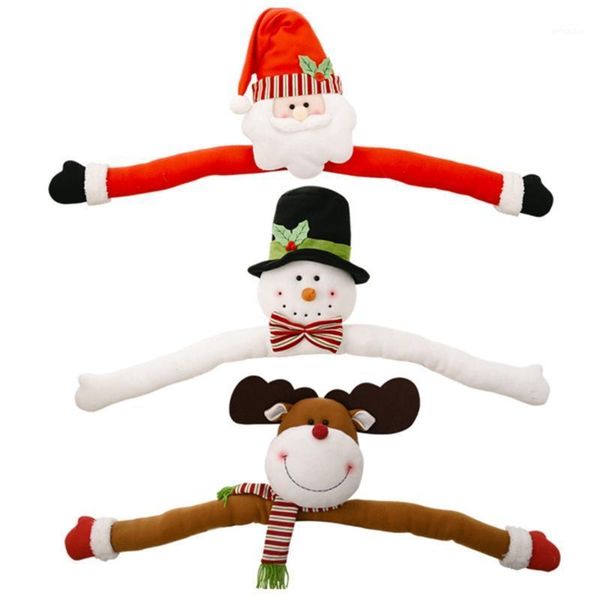

christmas decorations tree hug cartoon decoration old man