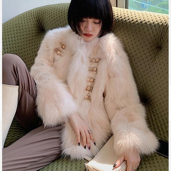 

women's fur & faux women coat winter fluffy short vest jacket female, Black