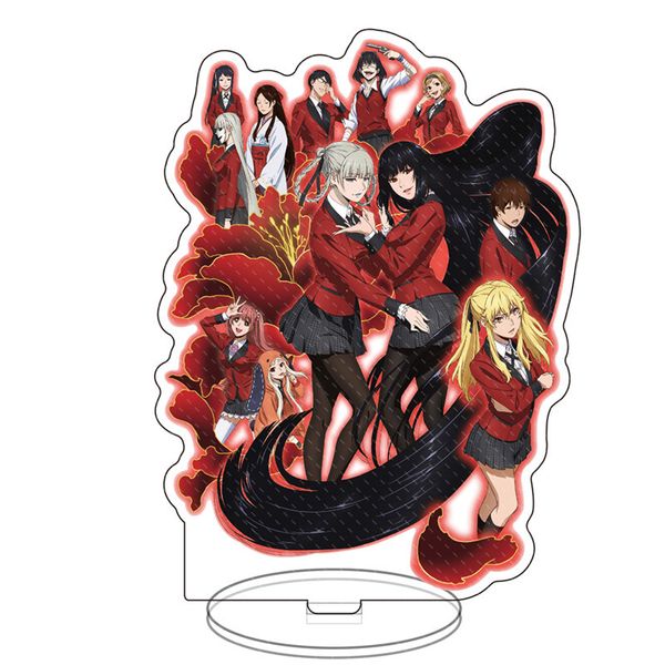 

Kakegurui Keychain Women Anime Keyring Men Fashion Cartoon Momobami Kirari Key Holder Standing Pendant Kid Fashion Metal Brelok