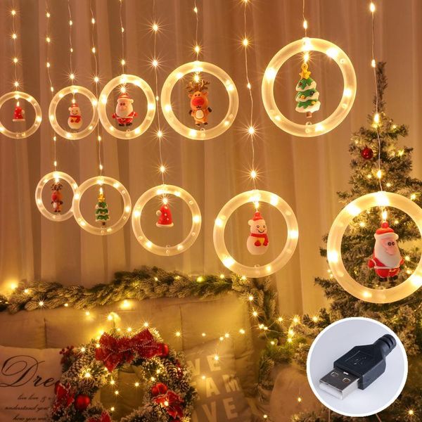 

strings christmas decorations lamp 3m 5v usb garden indoor holiday decor led string lights year 2022 navidad ornaments fairy garland