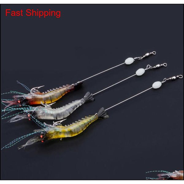

90mm 7g soft simulation prawn shrimp fishing floating shaped lure hook bait bionic artificial shrimp lures with hook 10pcs 2508037 tsk 2q1eo