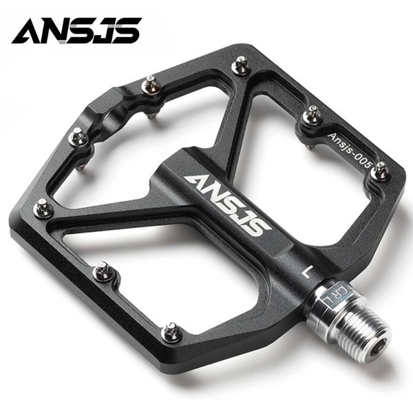 

bike pedals aluminum alloy cnc footrest flat cycling bmx pedal ansjs anti-slip ultralight bicycle mountain road accessories