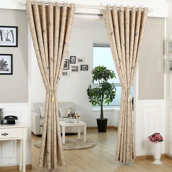 

modern beige blackout curtains for living room bedroom kitchen door green sheer voile